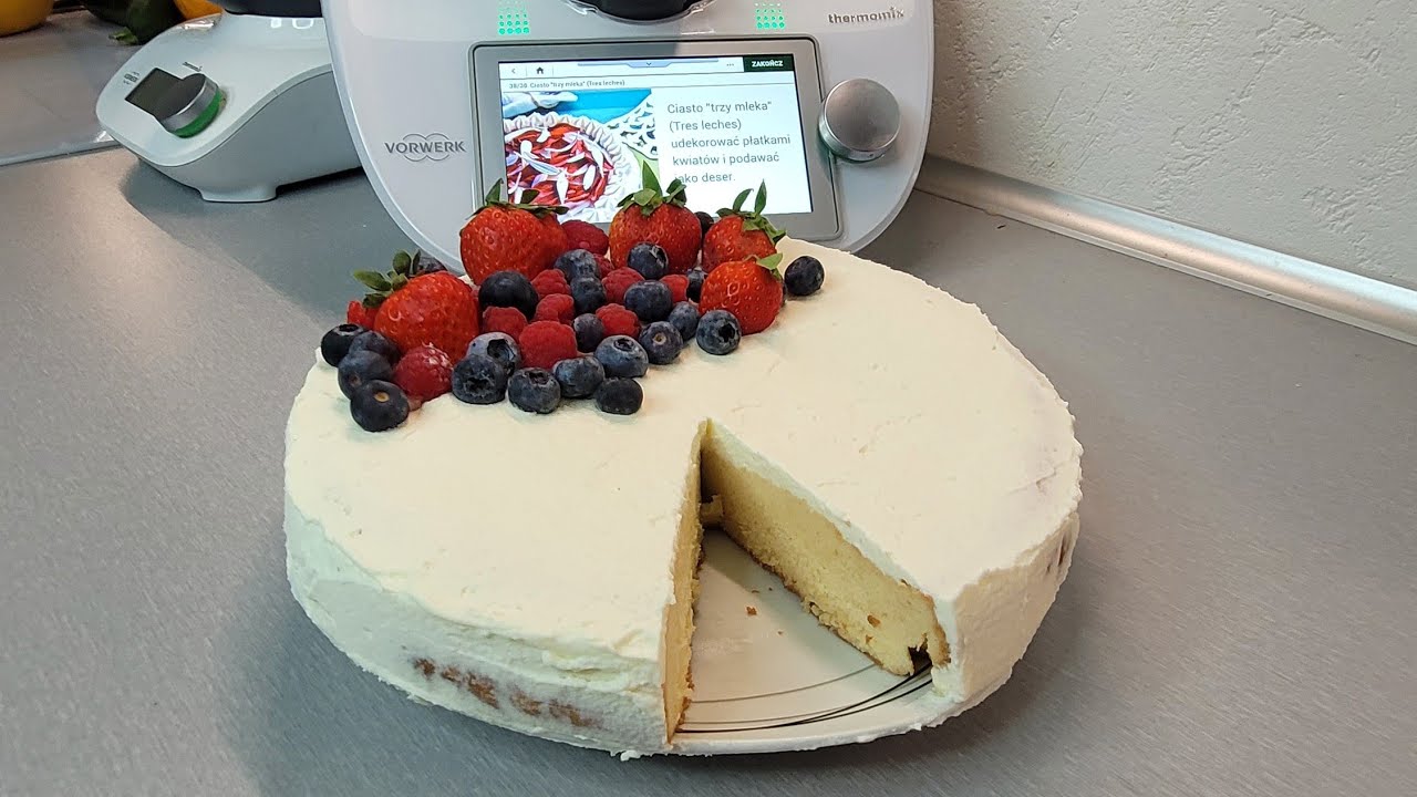 Łatwy przepis na ciasto Tres Leches - ciasto 
