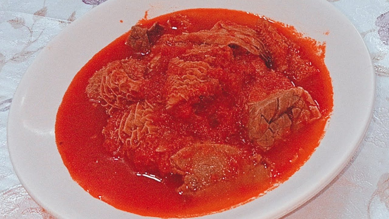 طريقة عمل ❗❗الكرشه بالصلصه سهله وبسيطه والطعم روعه 😍🌷