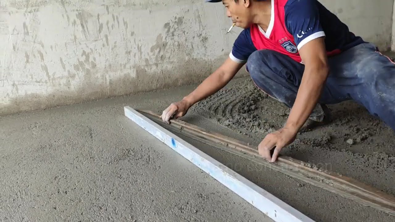 Technic dan cara Plaster lantai yang lurus dan berkualitas untuk di pasang keramik