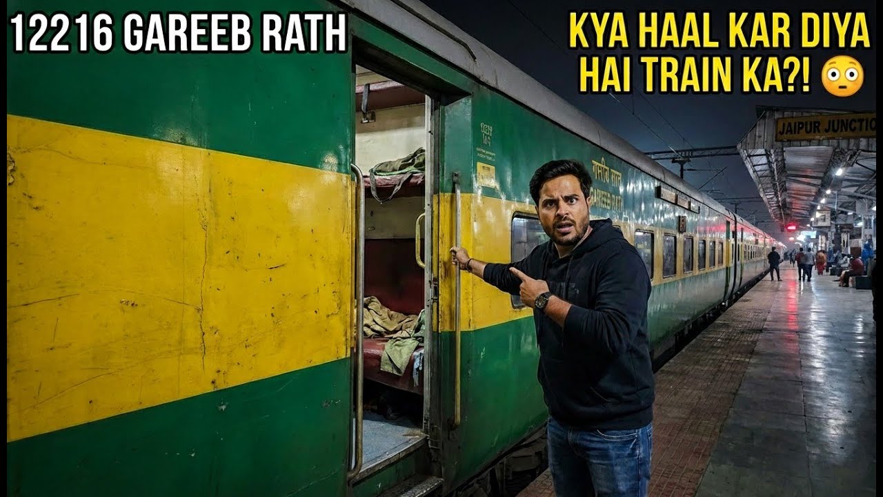 12216 Gareeb Rath Journey Jaipur to Delhi 😳 | क्या हालत कर रखी है ट्रेन की?