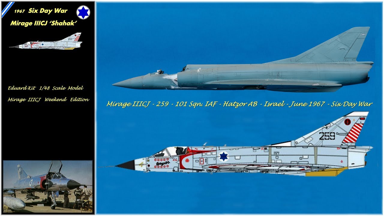 Tutorial Mirage IIICJ - 259 - 101 Sqn.IAF - Hatzor AB - Israel - June 1967 - Six Day War - Episode 1