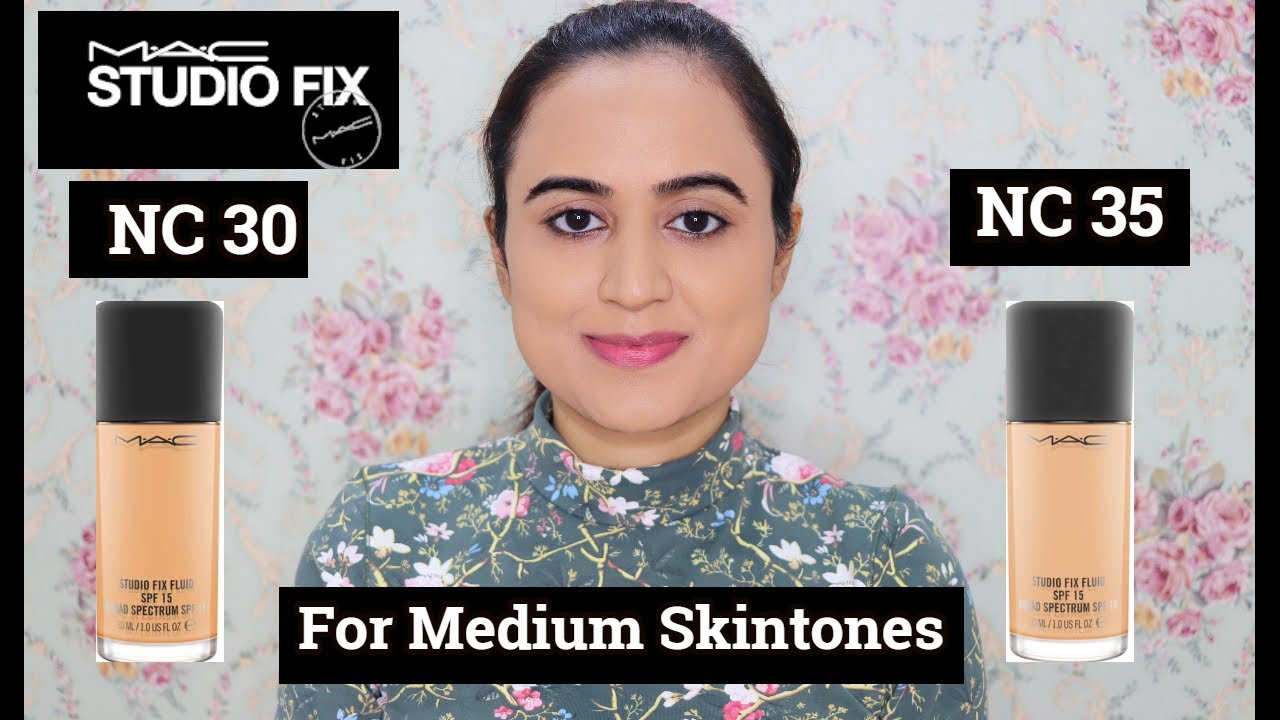 MAC Studio Fix Foundation — NC 30 против NC 35 | Свотч на всё лицо | Waysheblushes