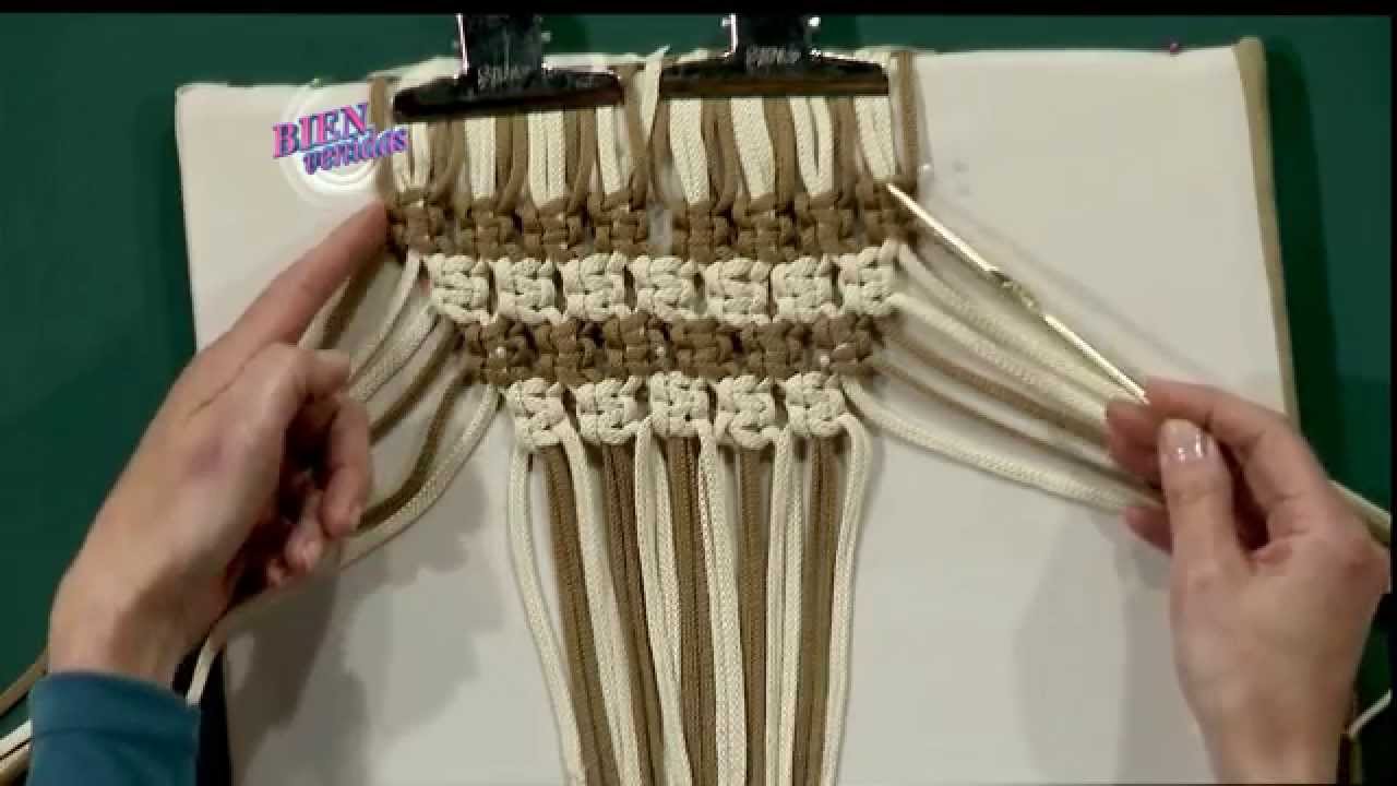 Patricia Belvedere - Bienvenidas TV en HD - Realiza un camino de mesa en macramé.