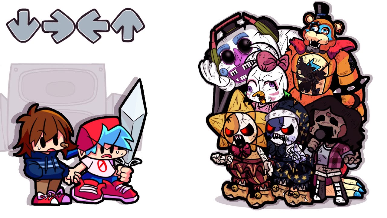 FNF Heroes VS Surise&Moondrop VS Zombie COMPLETE EDITION! Freddy fnaf Friday Night Funkin Animation