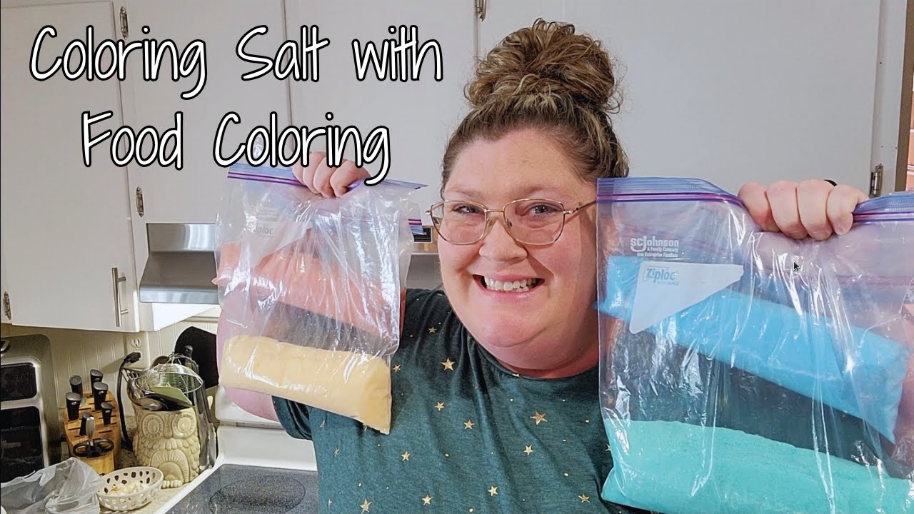 Coloring Salt with Food Coloring