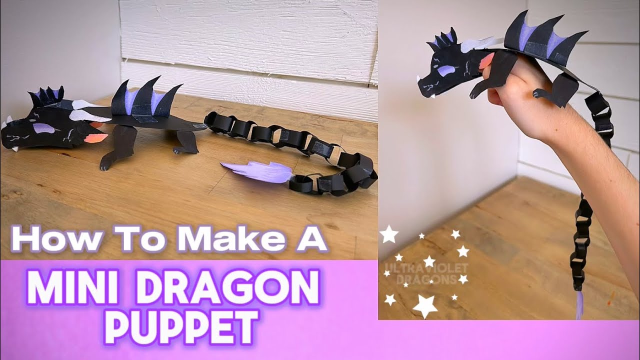 How To Make A Mini Full Body Dragon Puppet | Tutorial 