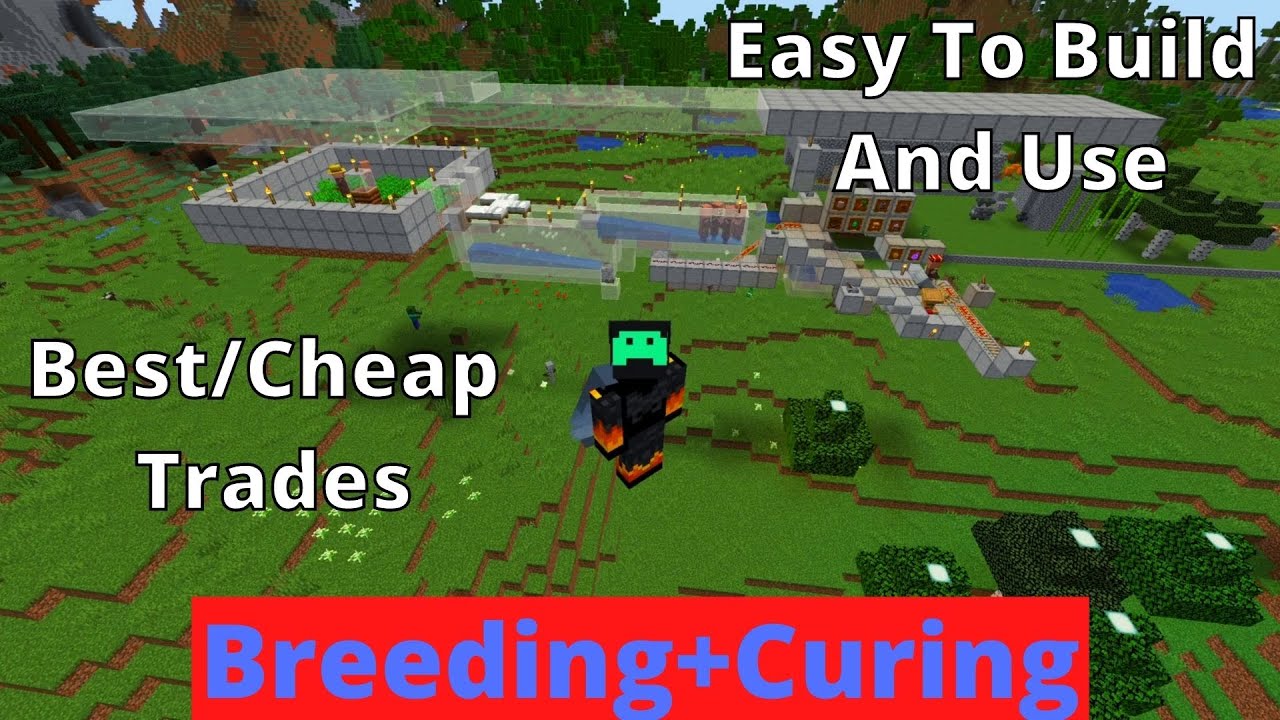 Breeding Villagers And Curing For Best/Cheap Trades Minecraft Java 1.17