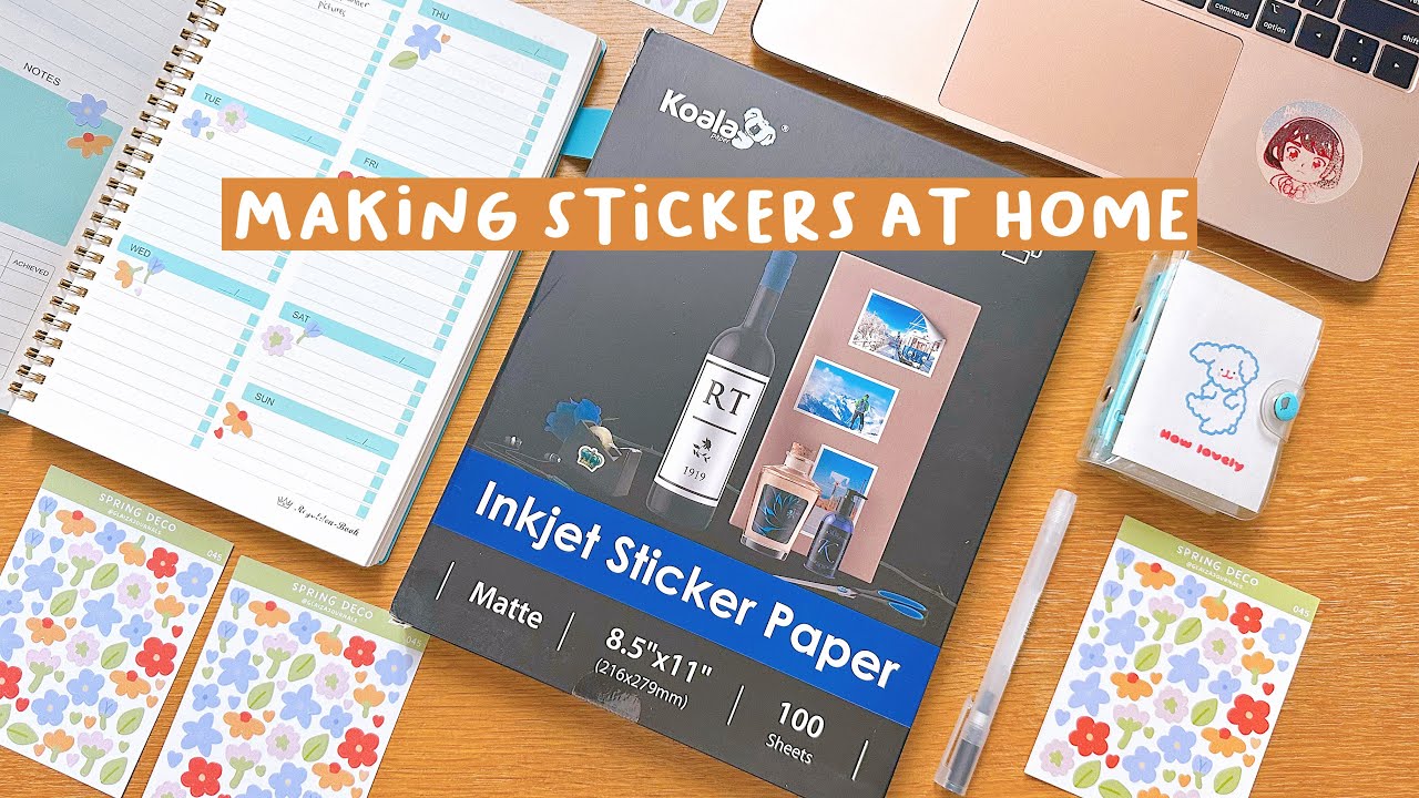 How I Make Stickers for Journals and Planners at Home with KoalaGP Sticker Papers 🌟