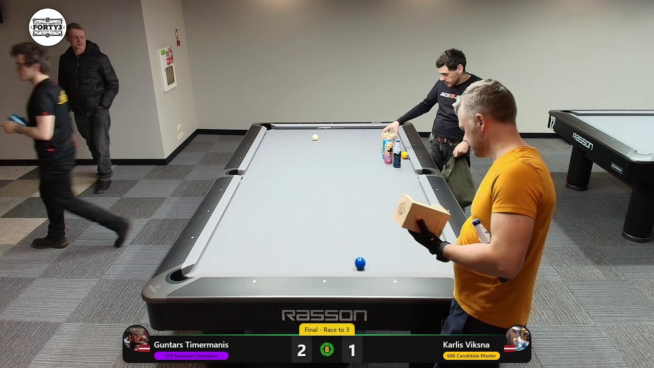 Forty3 Billiards 2026 – 7. posms (Handikaps + Balvu Fonds)