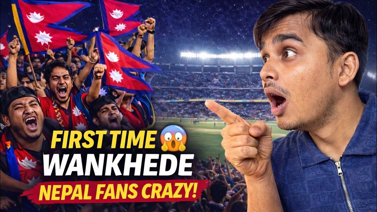 WANKHEDE STADIUM TAKEOVER! 🇳🇵 Nepal Fans ki Madness dekh kar sab dang reh gaye! 🔥