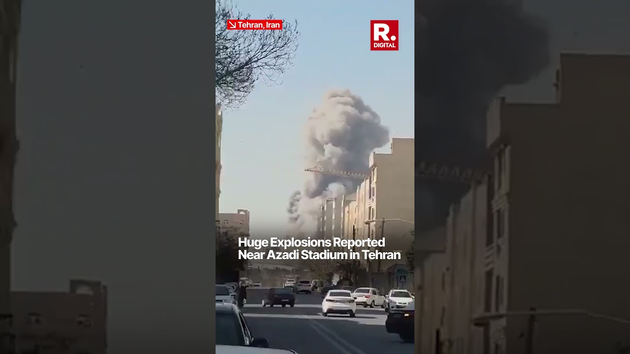 Huge Explosions Reported Near Azadi Stadium in Tehran