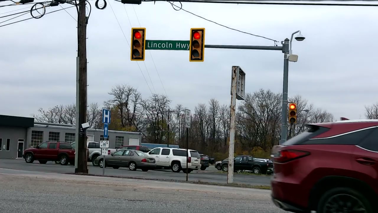 Traffic Lights in Chambersburg, PA (US 30/Lincoln Hwy & Louden St/Sollenberger Rd)
