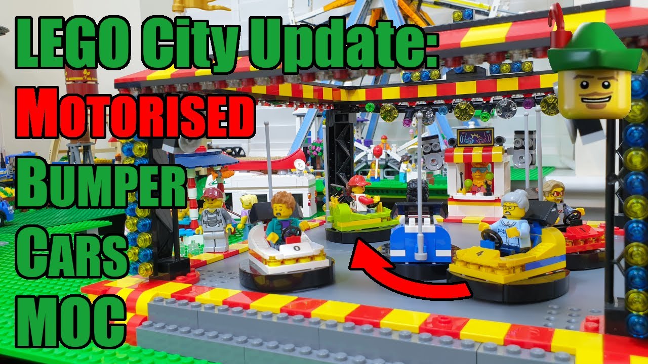 LEGO City Update - Motorised Dodgems / Bumper Cars MOC Completed 🎢🎡🎠🏹
