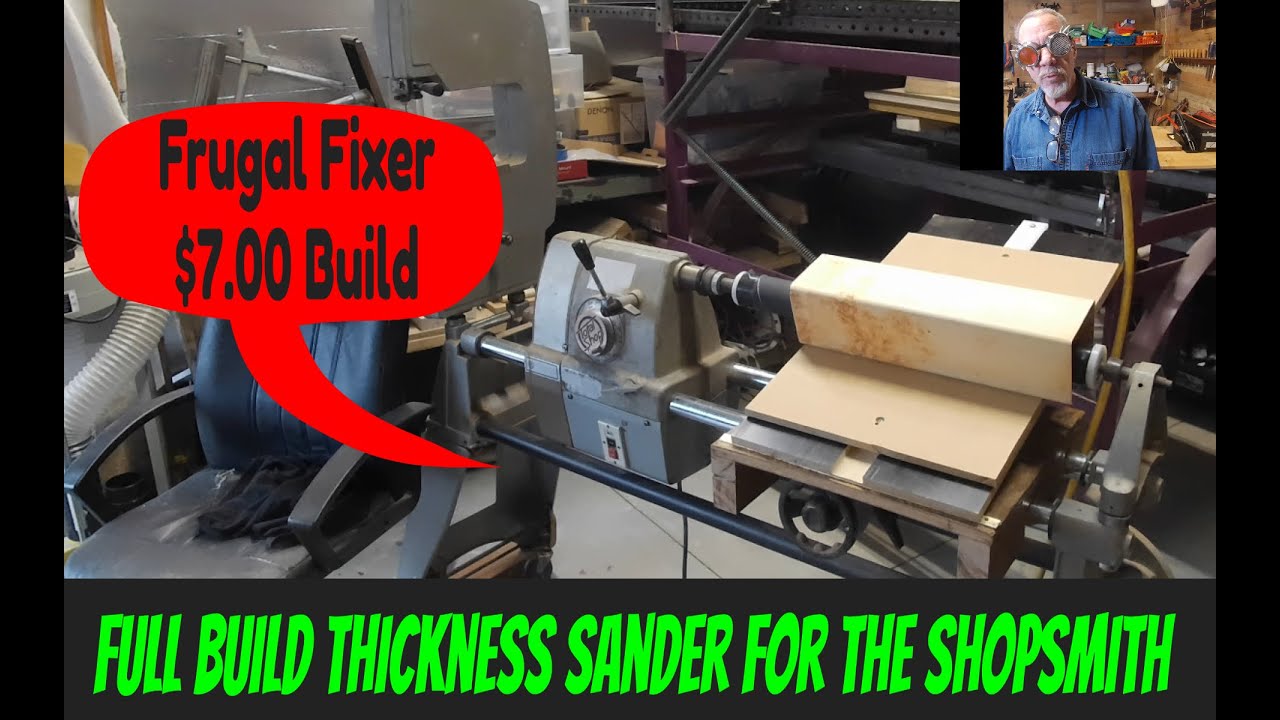Final DIY Thickness Sander for the Shopsmith/ Total Shop or for your Lathe       Full Build in 4K
