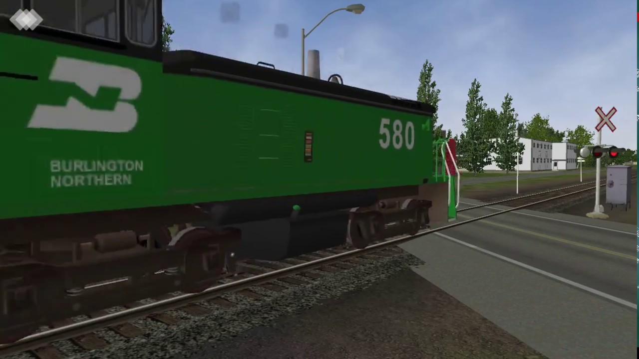 BN 580 + BNSF 5201 + BN 9236 + 54 cars