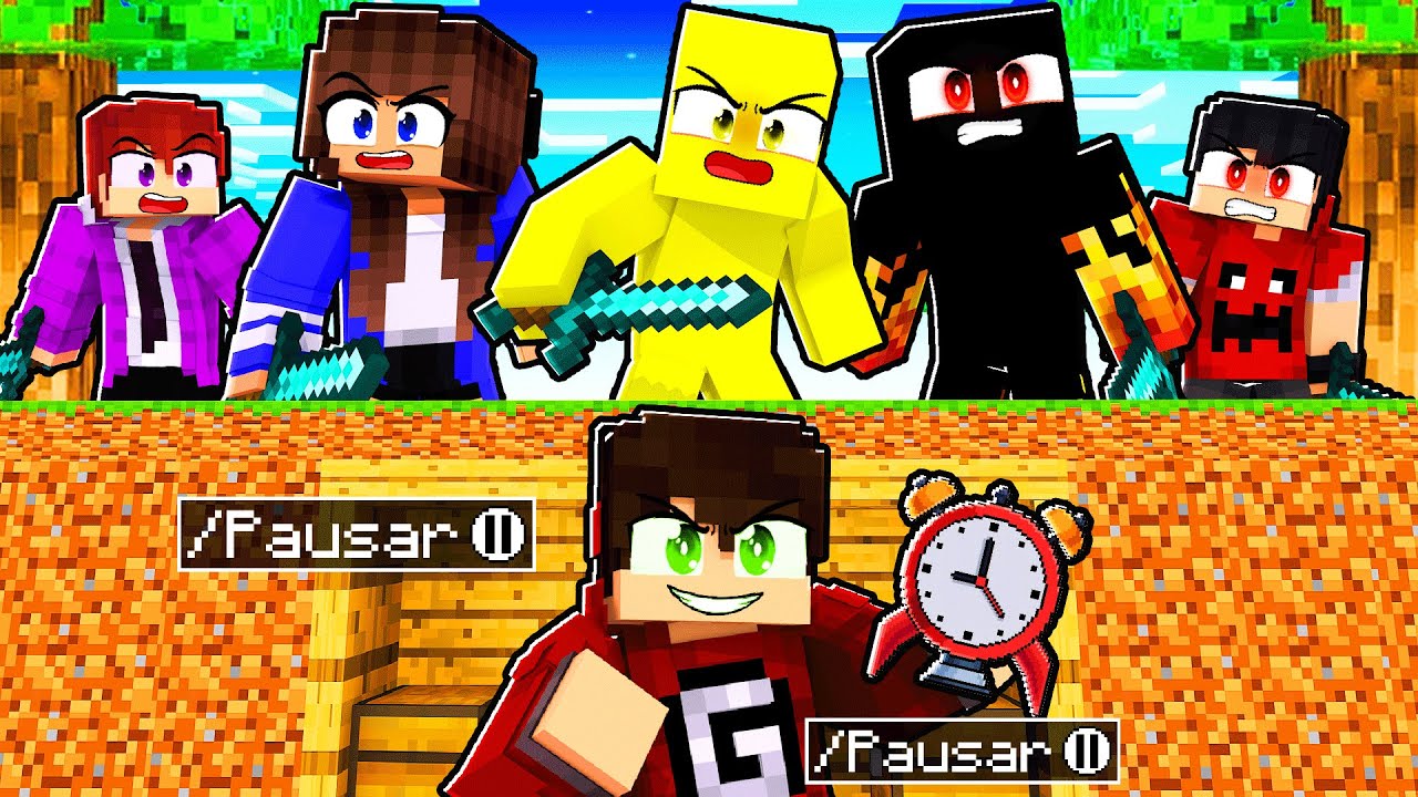 CAÇADORES vs SPEEDRUNNER mas CONTROLO O TEMPO