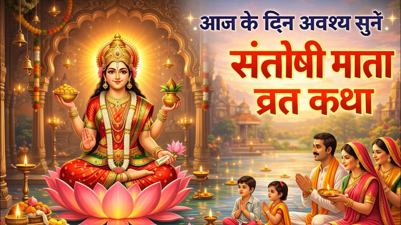 🔔 आज के दिन अवश्य सुनें – संतोषी माता व्रत कथा 🌺 माता करेंगी आपकी हर  मनोकामनाएँ पूर्ण ✨