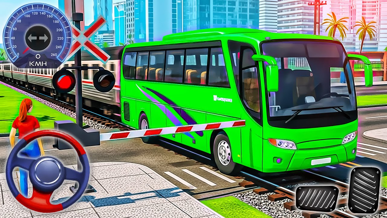 Bus Simulator GT: Coach Bus Driving to Dallas - Real City Transport Simulator 3D - Android Gameplay