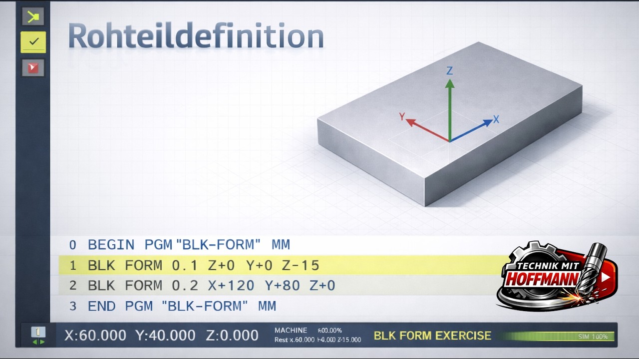TNC Rohteil - BLK-Form