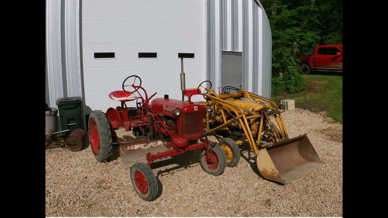 Farmall Cub And Cub Lo Boy Working On The Driveway