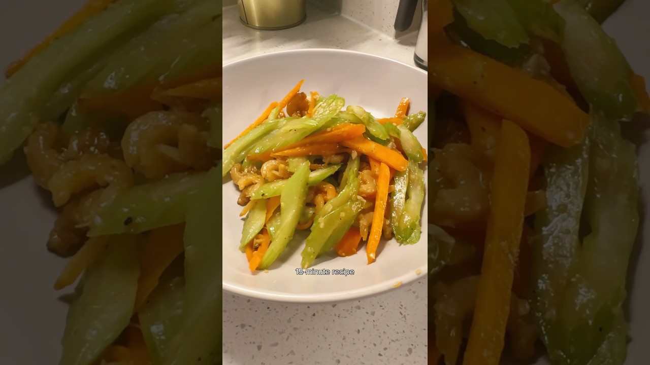 Easy celery stir fry ❤️