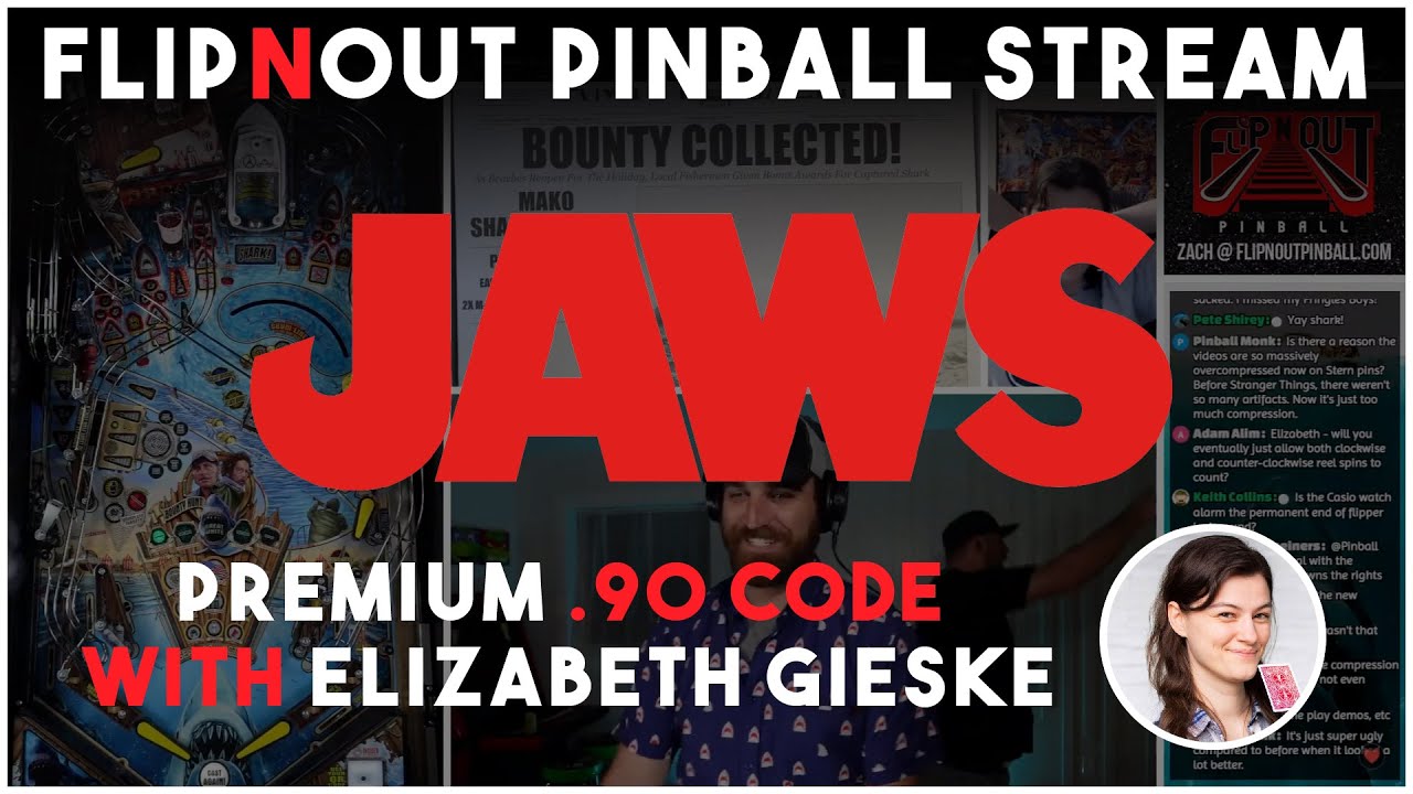 🔴LIVE - Stern Pinball's JAWS PREMIUM with Elizabeth Gieske!!!