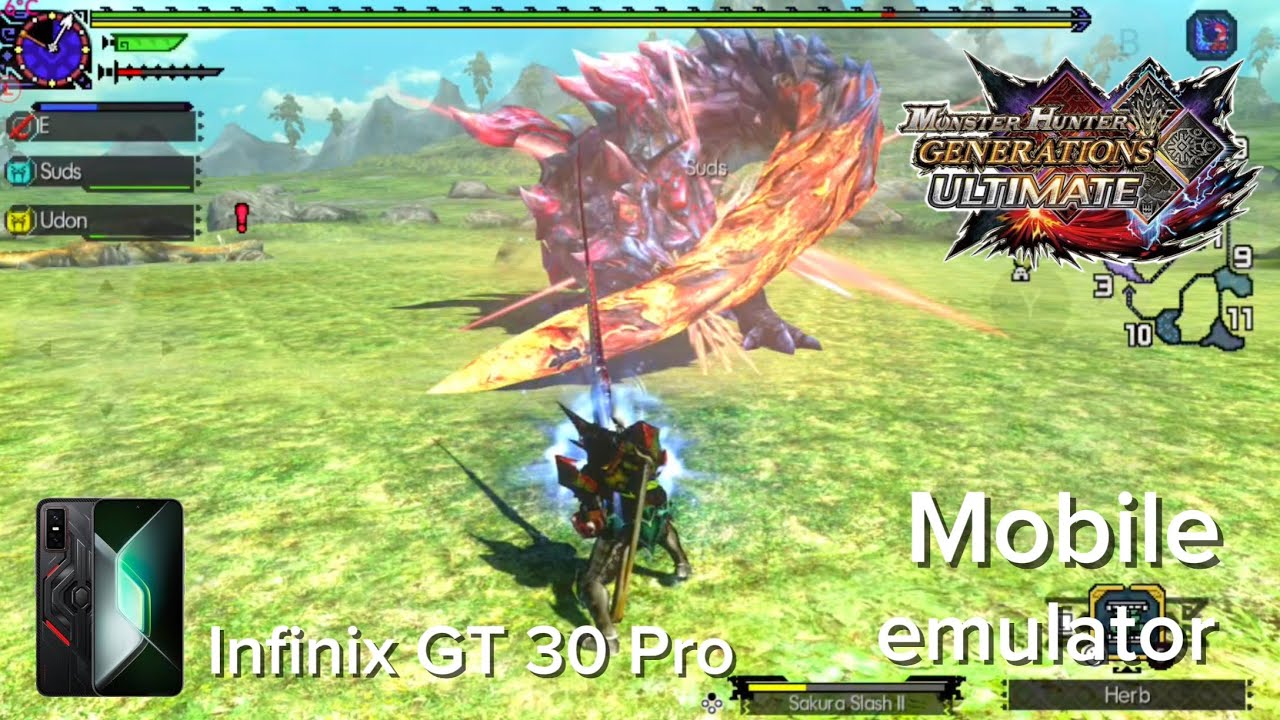 เจ้าหางดาบ Monster Hunter generations ultimate เล่นผ่าน emulator mobile #ezpp 