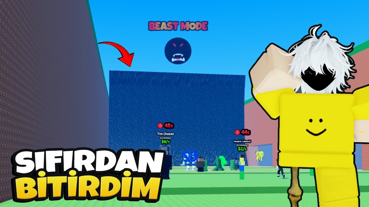 ROBUX KULLANMADAN SIFIRDAN BAŞLAYIP PRO OLDUM! - Escape Tsunami For Brainrots