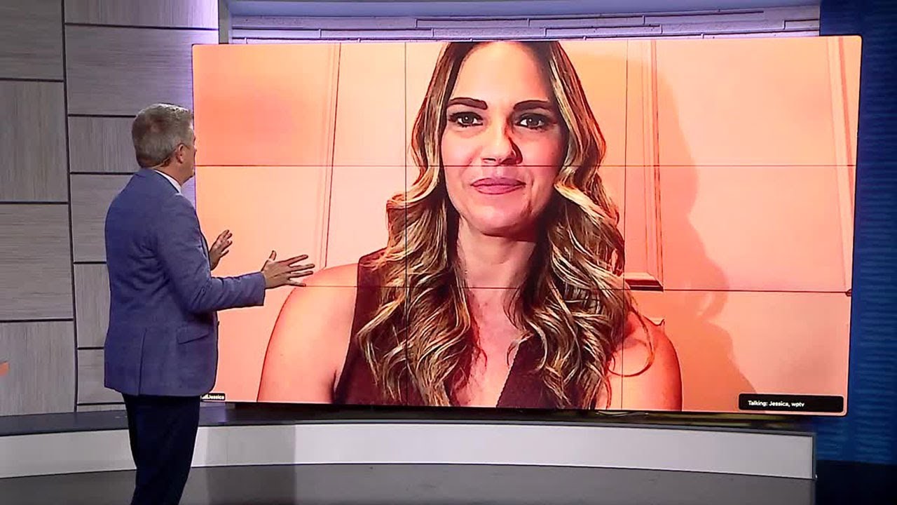 WPTV's Mike Trim talks to Panthers reporter Jessica Blaylock