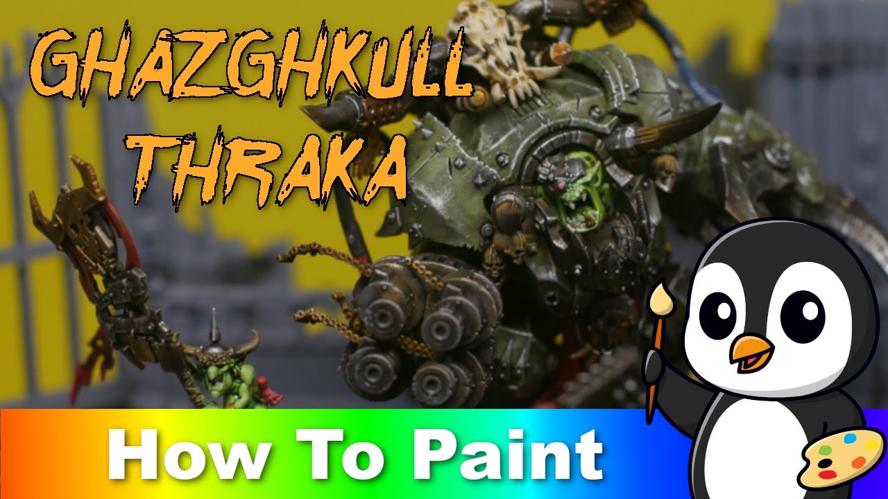 How to Paint: Ghazghkull Thraka (Warhammer40k) - How to Approach Complicated Miniatures