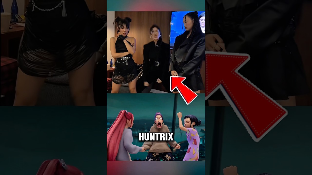 AS&Iacute; fue como las HUNTRIX RECREARON esta ESCENA 😱 #demonhunters #curiosidades #datoscuriosos