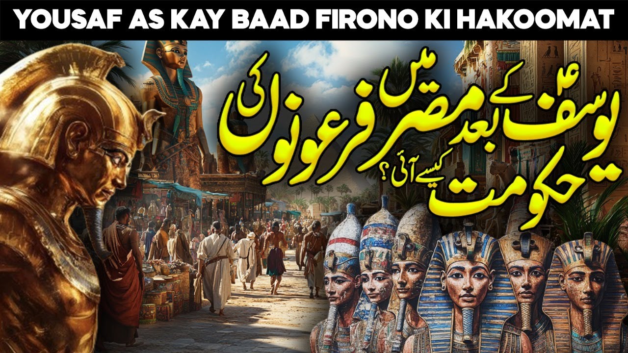 Hazrat Yusuf Ke Baad Misar Me Firono Ki Hakoomat Kaisy Ai | Prophet Joseph | Faysal Islamic