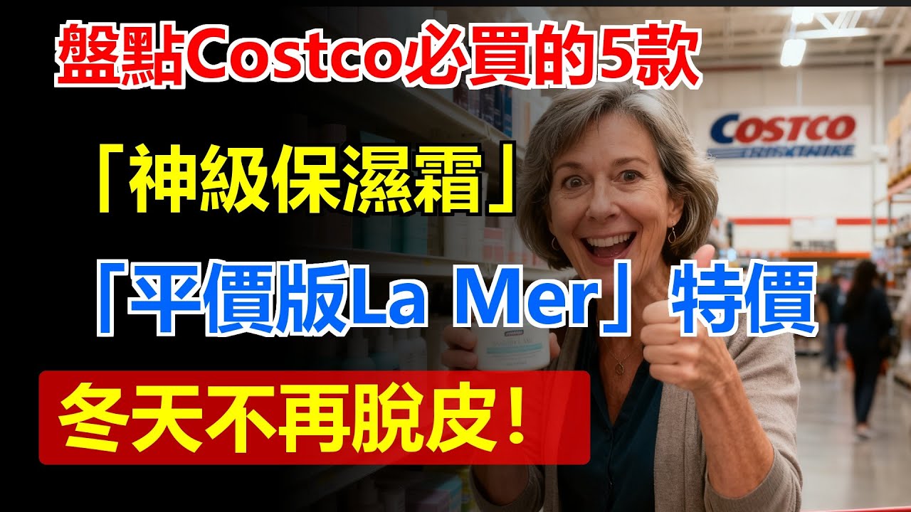 盤點Costco必買的5款「神級保濕霜」！這罐「平價版La Mer」正在特價，皮膚科醫生認證：擦一次嫩三天，冬天不再脫皮！