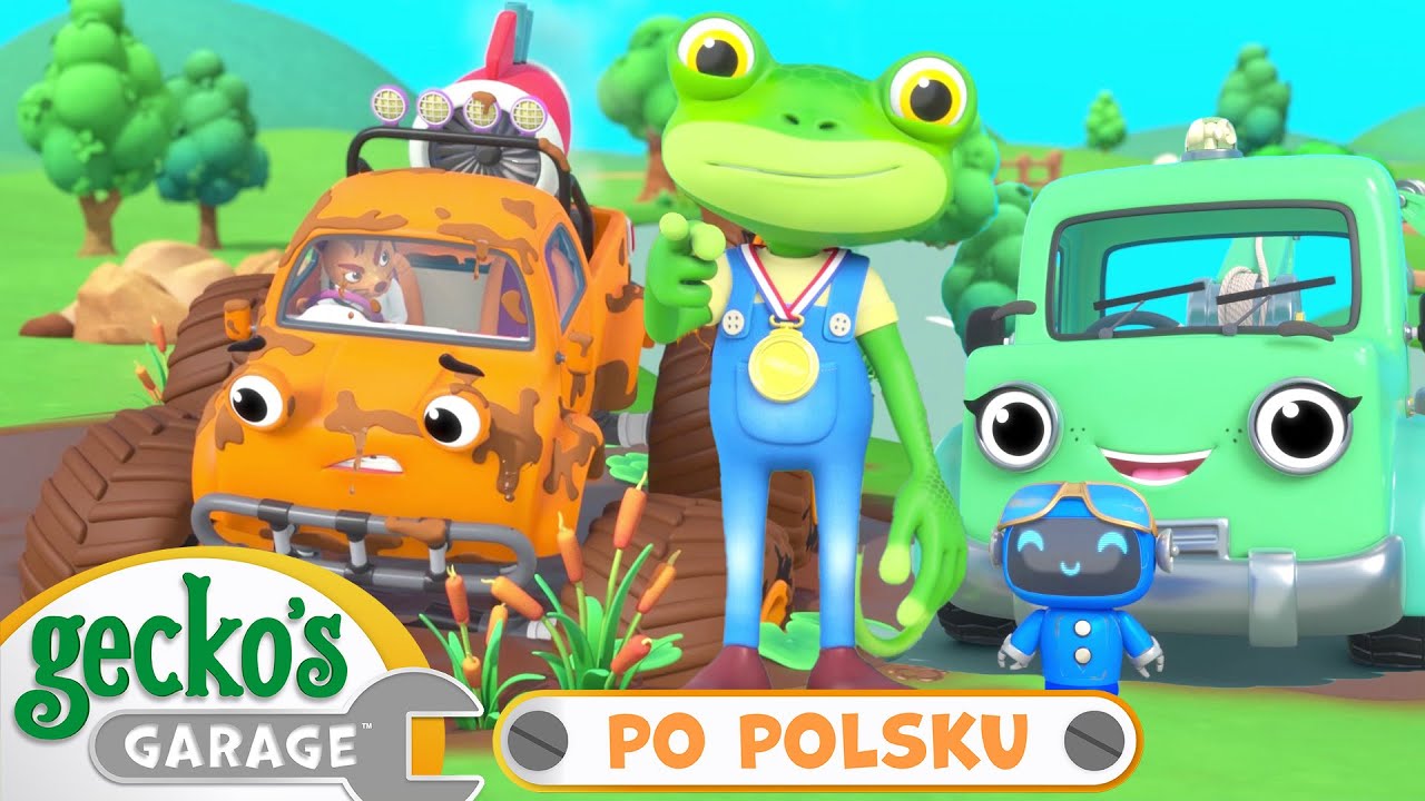 Wielki wyścig | Warsztat Gekona 1 godzina | Bajka dla dzieci po polsku | @GeckosGaragePoPolsku