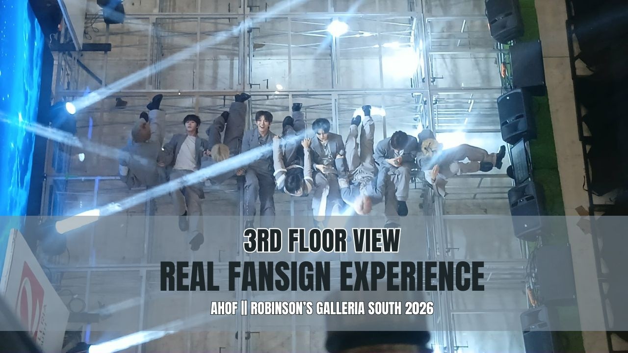 AHOF Fansign Full Raw Fancam | 3rd Floor View | Robinson's Galleria South 2026 | Real Fan Experience