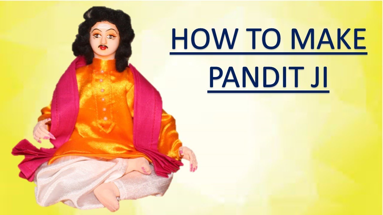How To Make Pandit Ji l Cloth Doll Making l Vandana Craft l Diy Craft l Creative Craft