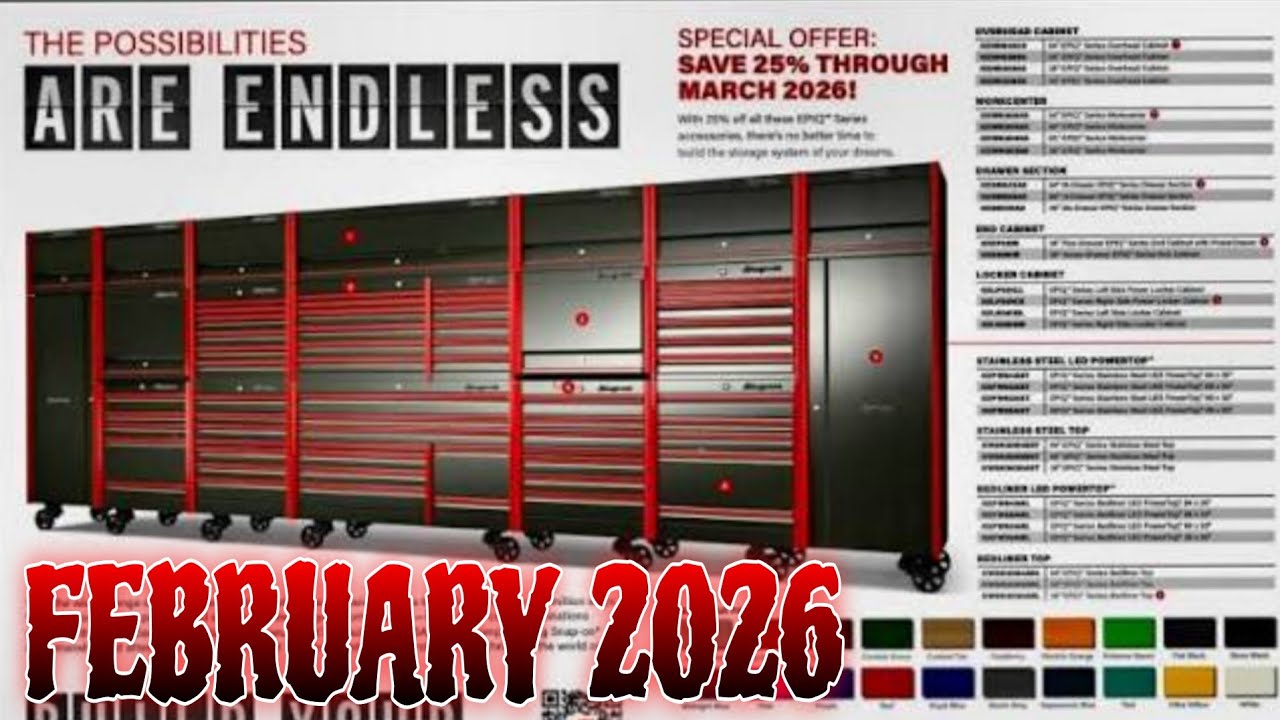 Рекламный буклет Snap-on, февраль 2026 г.