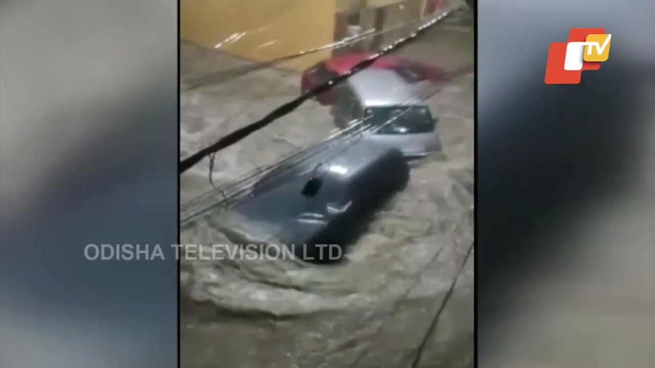 Watch- Vehicles being washed away in rain water in Hyderabad; normal life affected
