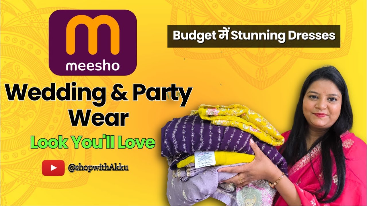 Meesho Wedding & Party Wear Dresses | Stunning Looks Under Budget @Meesho @Meesho Creator Club