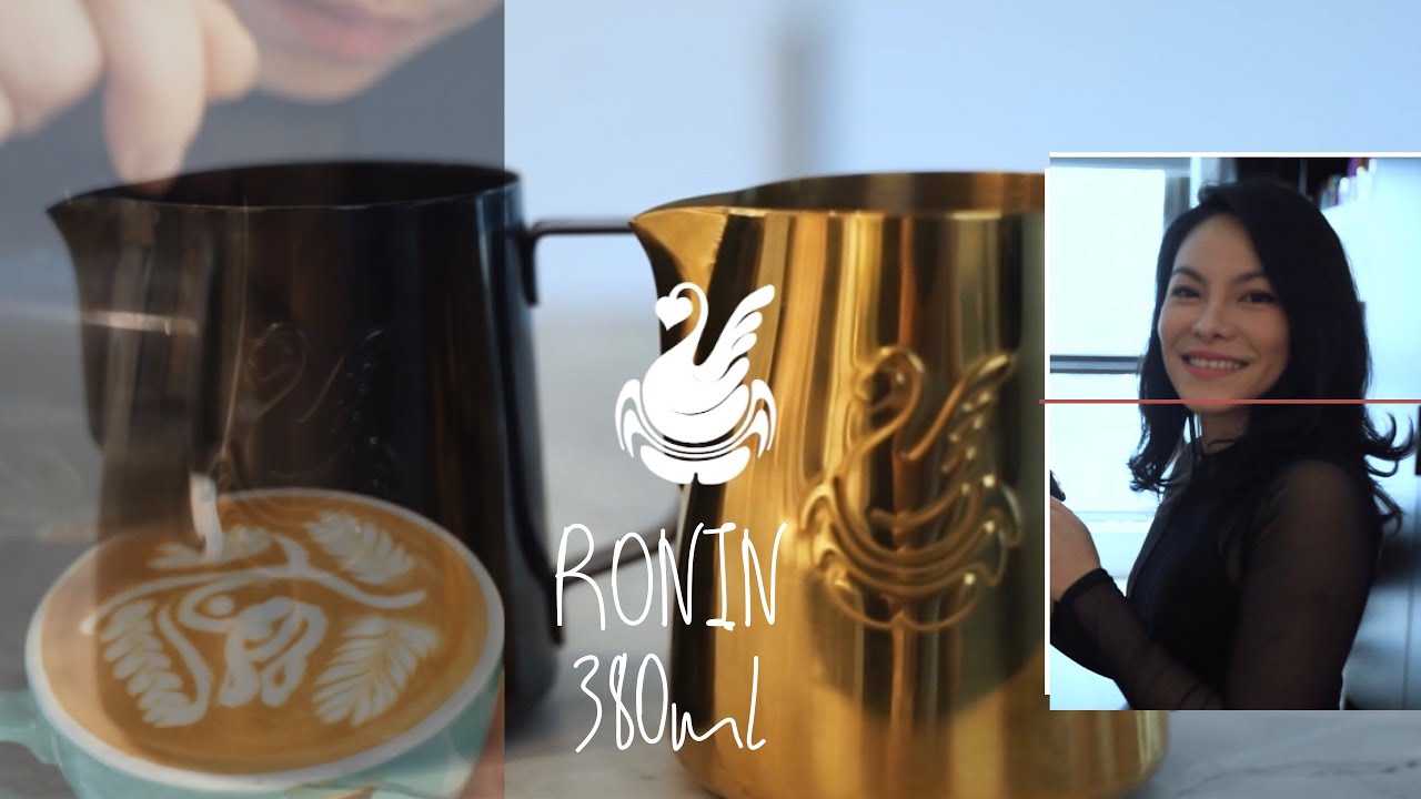 Ronin 380ml, JIBBIJUG Best drawing latteart patterns in small cup size 3-8 oz