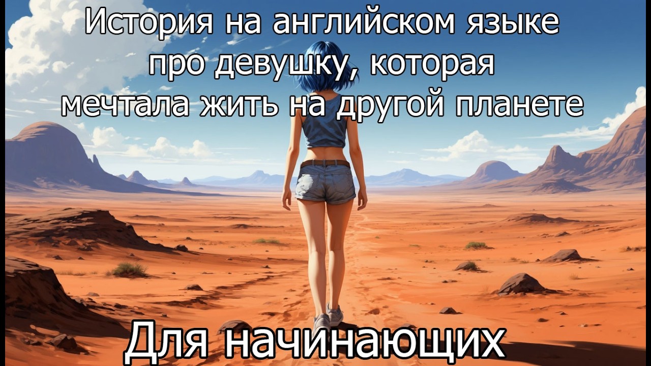 Простой рассказ для начинающих изучать английский язык про девушку, мечтающую жить на другой планете