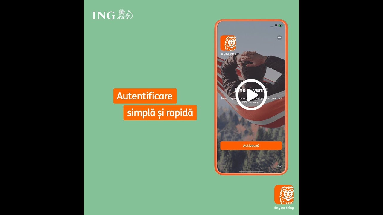 Accesare ING Business mobile