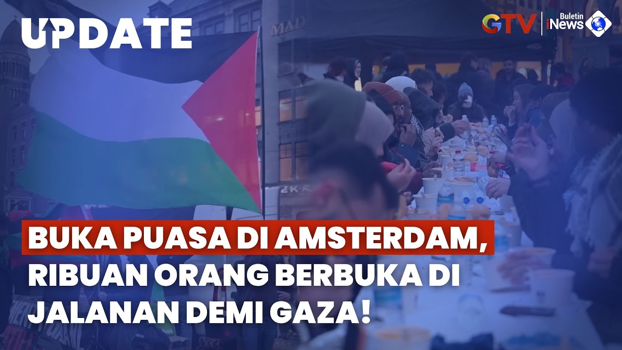 Iftar di Jalanan Amsterdam, Pesan Kemanusiaan Umat Muslim Belanda untuk Warga Gaza yang Kelaparan