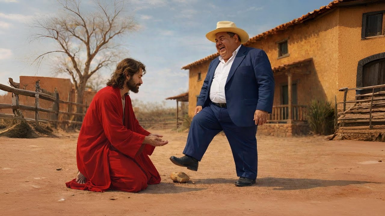 ¡CÓMETE LAS SOBRAS! UN HACENDADO PISOTEÓ LA COMIDA DE UN POBRE HAMBRIENTO… SIN SABER QUE ERA JESÚS