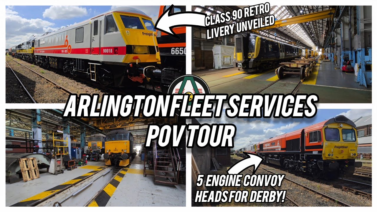 EXCLUSIVE Tour Around Eastleigh Works! | 5 Engine Convoy Heads For TGG | Retro Livery For Class 90