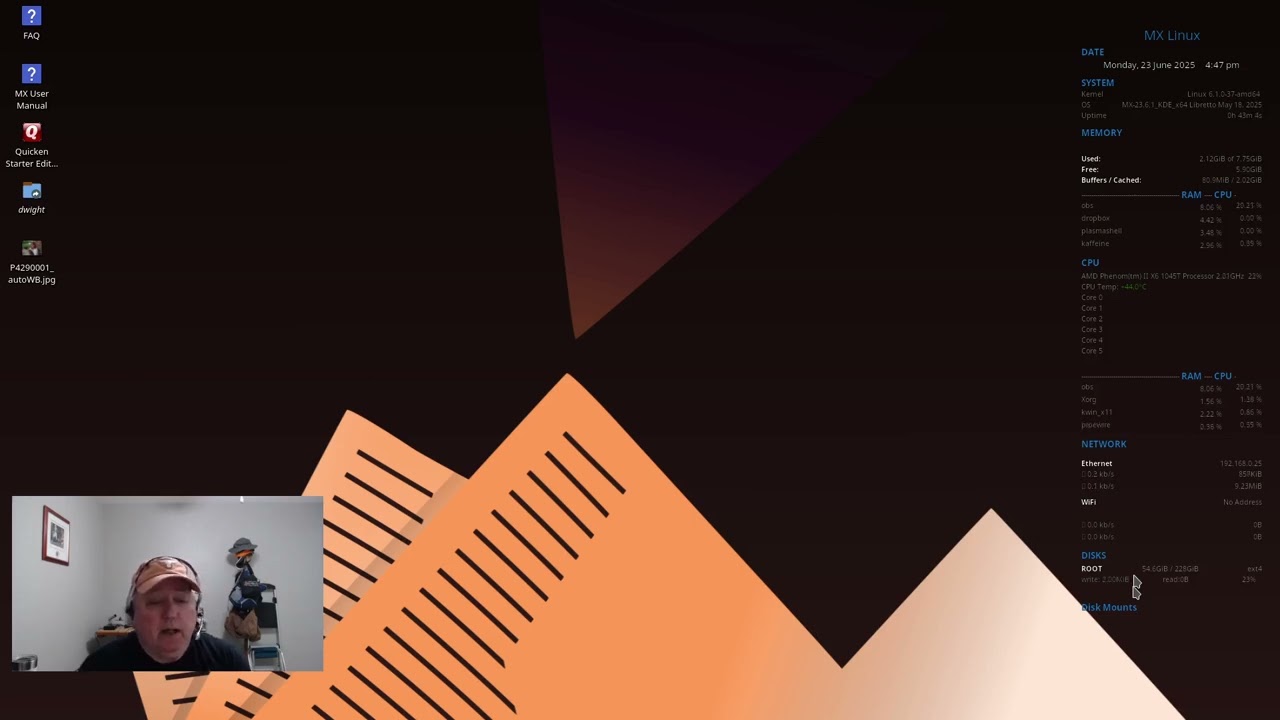 Hauppage HVR-1250 TV tuner playing OTA TV in MX-Linux solved.