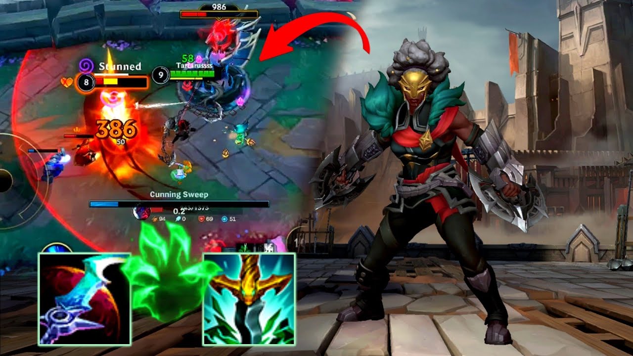 AMBESSA DESTROYING YONE WITH SERPENT'S FANG | WILD RIFT BUILD AND RUNES 