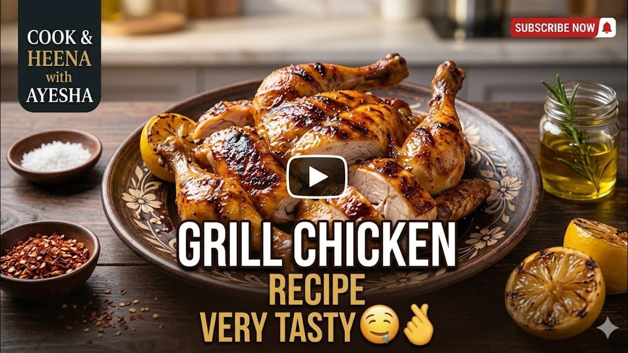 🤤Grill chicken recipe cooking very tasty 😋👌🏻💚....