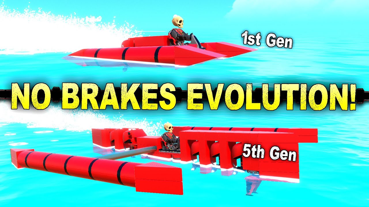 We Used Evolution to Create the Best NO BRAKES Speed Boat!