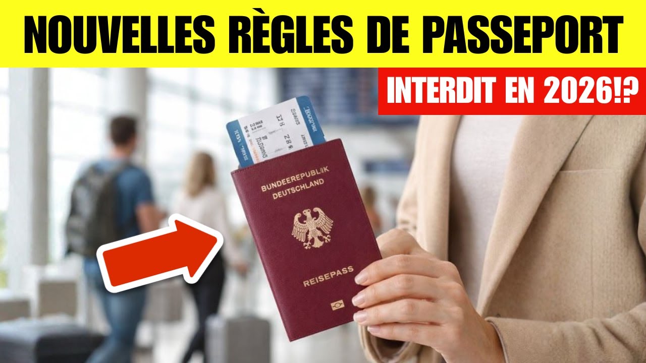 Changements RADICAUX Dans Les Passeports &Agrave; Partir du 1er Janvier 2026!